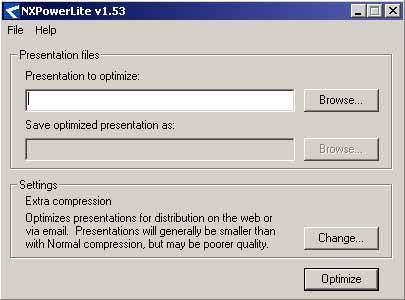 NXPowerLite Screenshot
